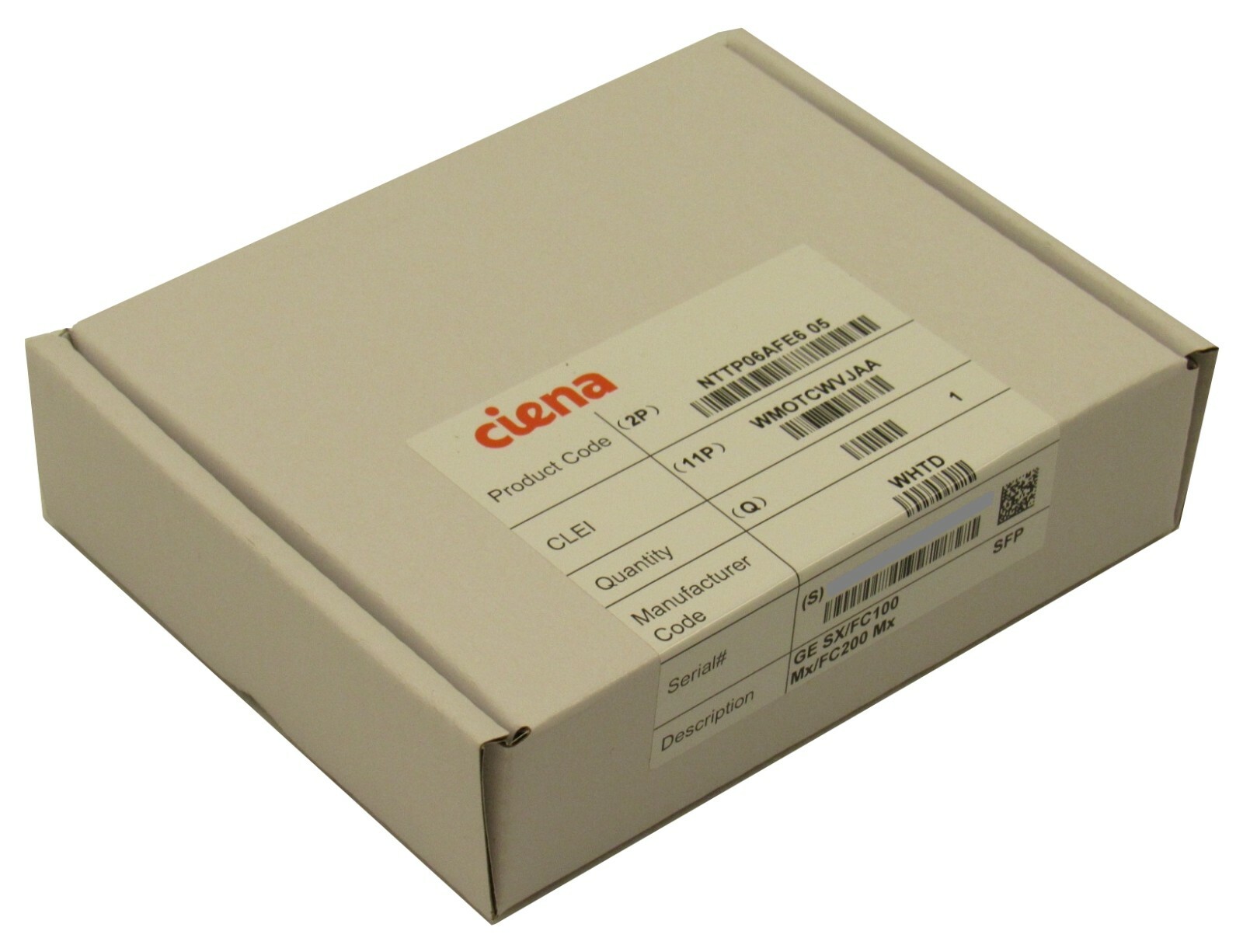 BRAND NEW Ciena OEM NTTP06AFE6 05 GE SX/FC100 Mx/FC200 MX SFP Transceiver 6500