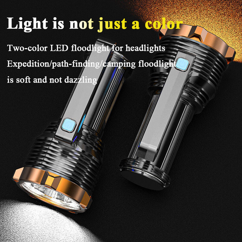 Super Bright LED Flashlight High Powered Torch USB Rechargeable Lamp