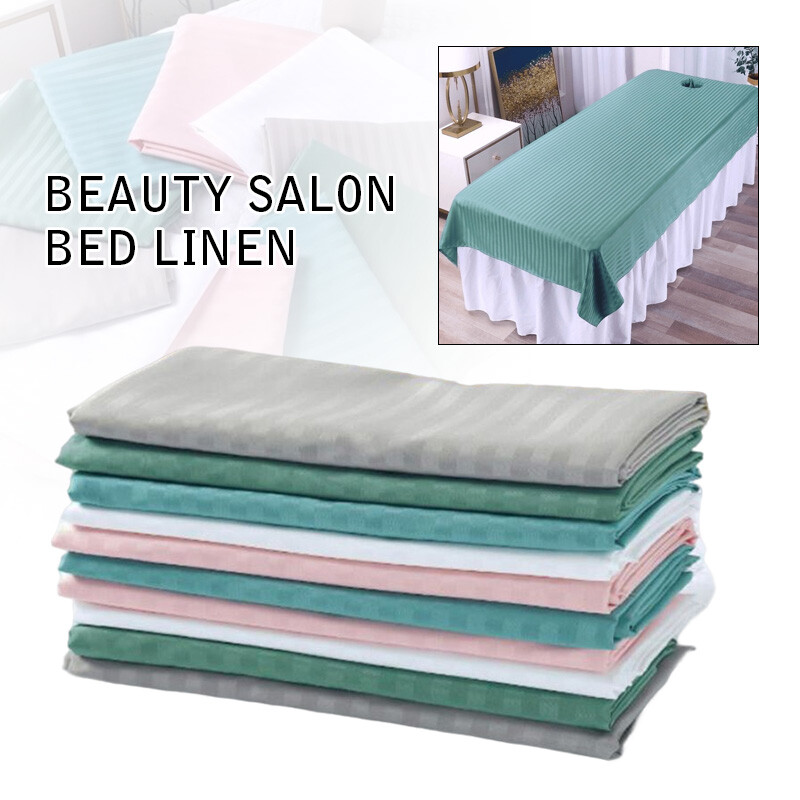 Reusable Beauty Massage Table Cover Spa Bed Salon Couch Sheet with Face Hole US