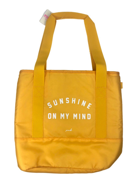 VICTORIA'S SECRET INSULATED COOLER TOTE SUNSHINE ON MY MIND BEACH POOL BAG NWT