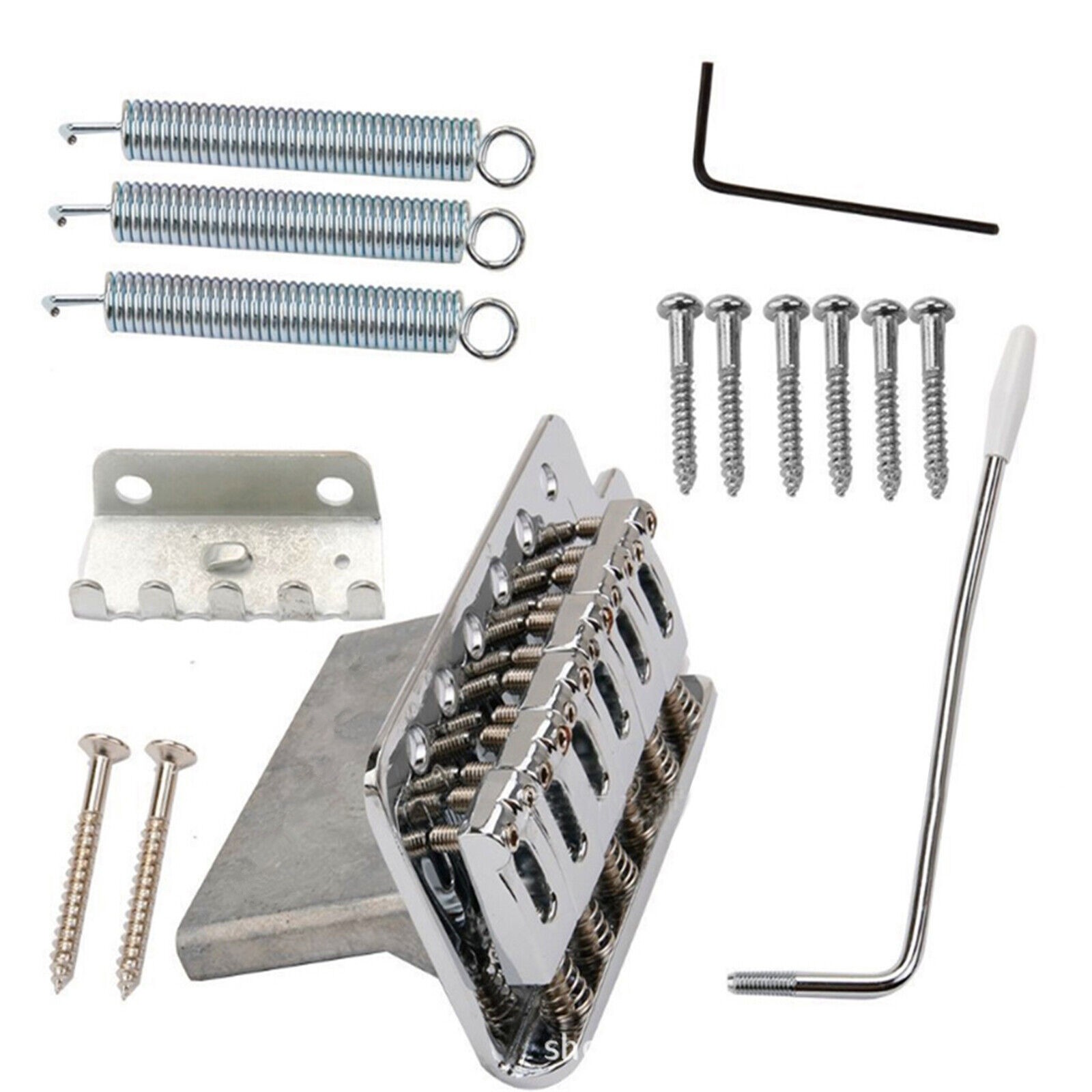 Chrome Tremolo Bridge System Kit For Fender Stratocaster Strat Electric Guitar J