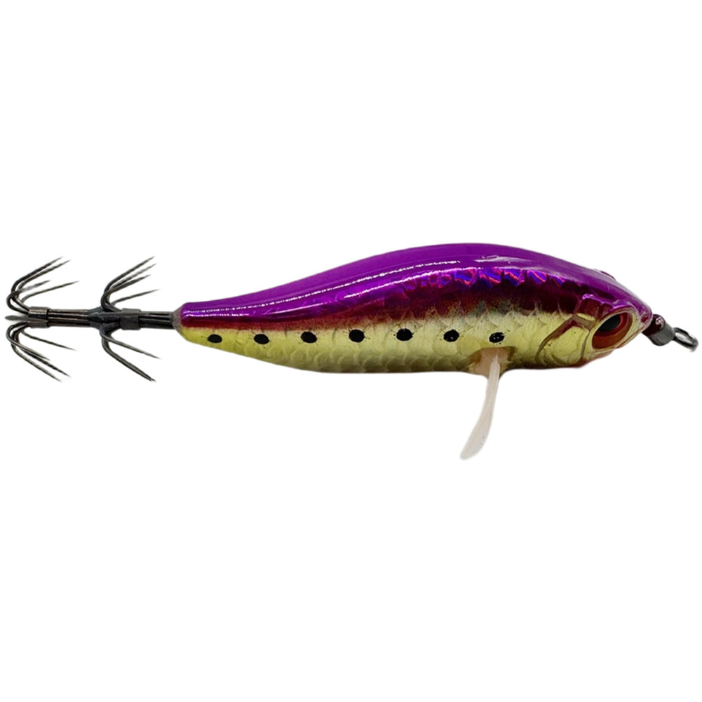 Wood Shrimp Egi 8cm Glow Squid Lure for Night Fishing Predatory Species