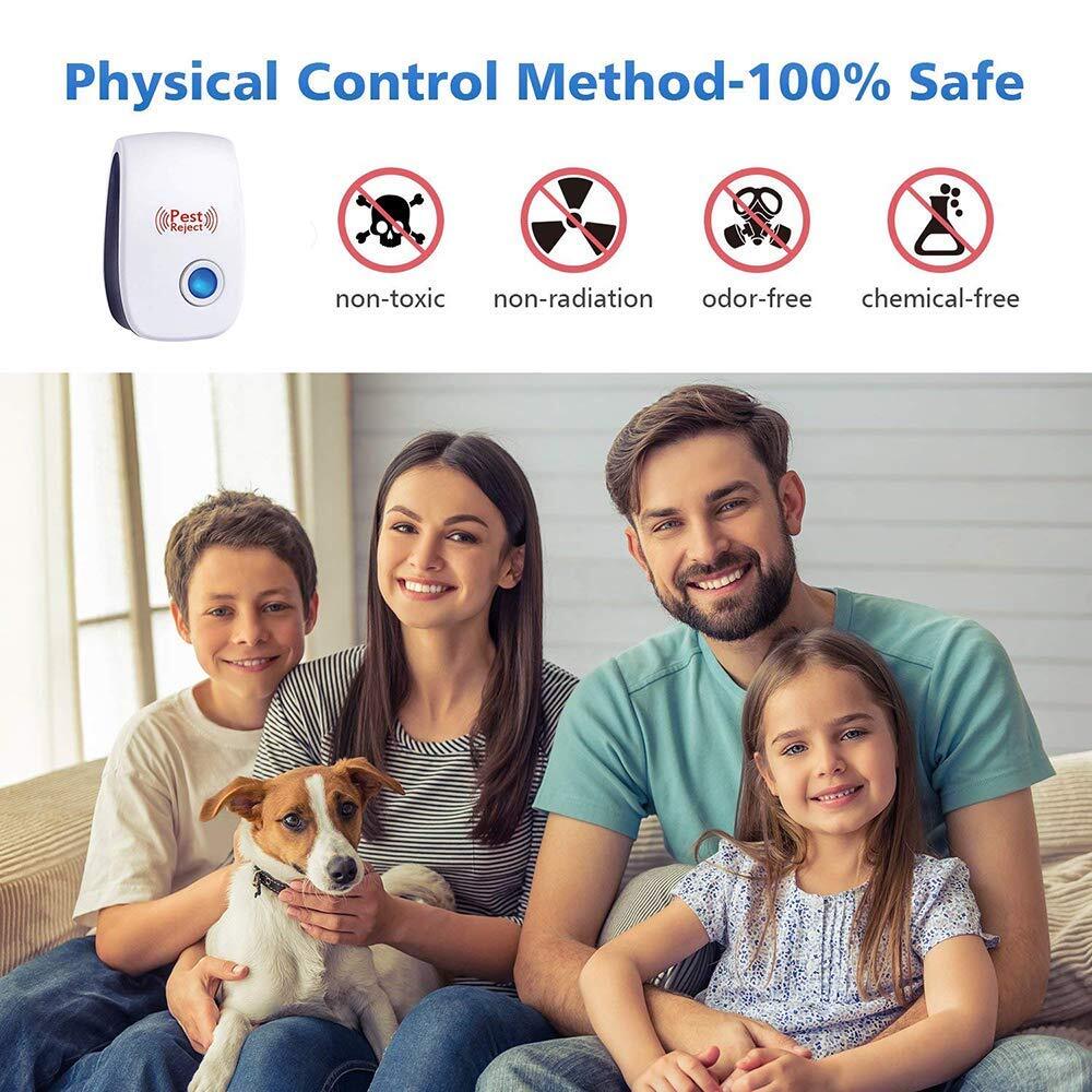 4X Ultrasonic Pest Repeller Electronic Control Repellent Mice Bug Rat Reject US