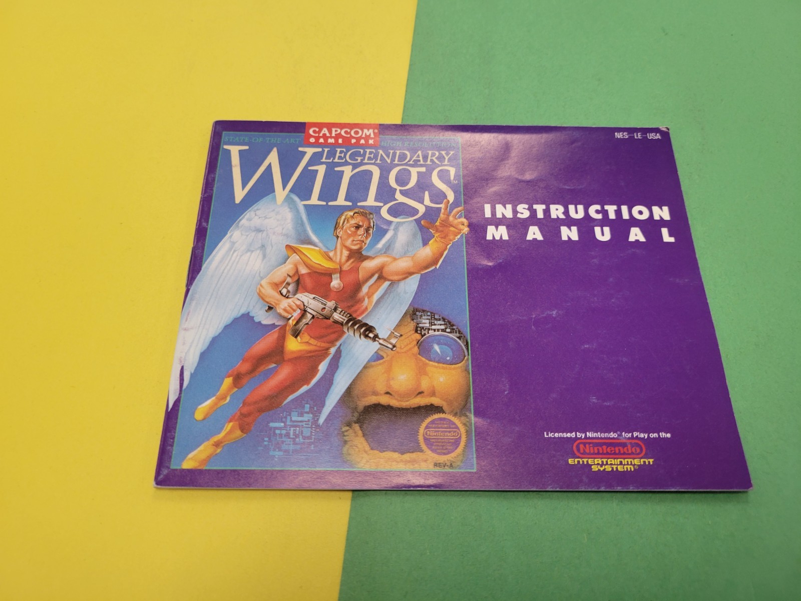 legendary wings Nes manual Nes-le-usa
