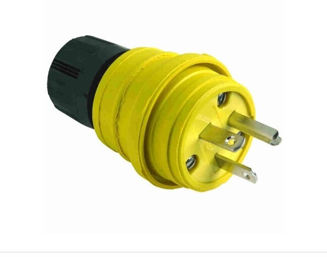 Legrand P&S Straight Blade Waterproof Plug NEMA 4x/6P 20A 250V NEMA 6-20P, 14W48