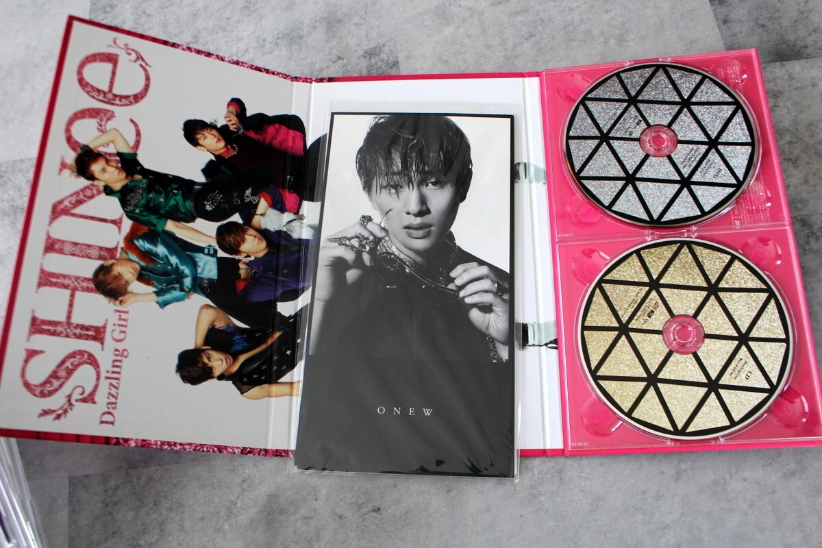 SET x17 SHINee Japan Korea CD 321 Dazzling girl Your number Kimi NO PHOTOCARD