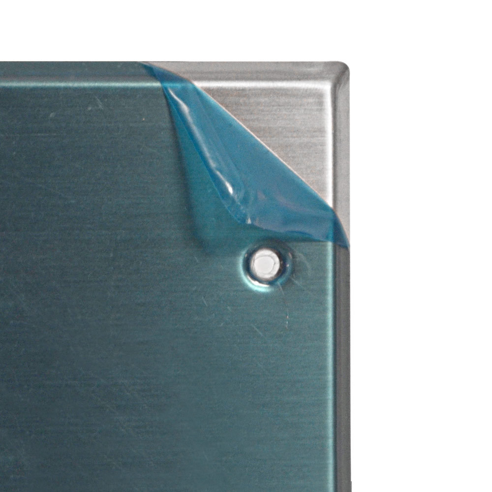 Pair of Stainless Steel Wall Plates - Dual 1/4" TRS Stereo Jacks Single Gang