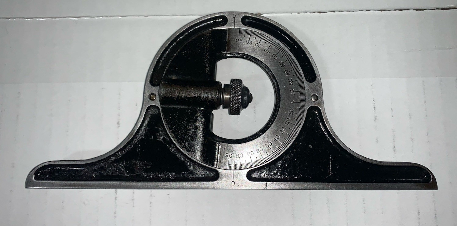 Vg Brown & Sharpe Protractor Head With Clean Working Surface For 12” Blade