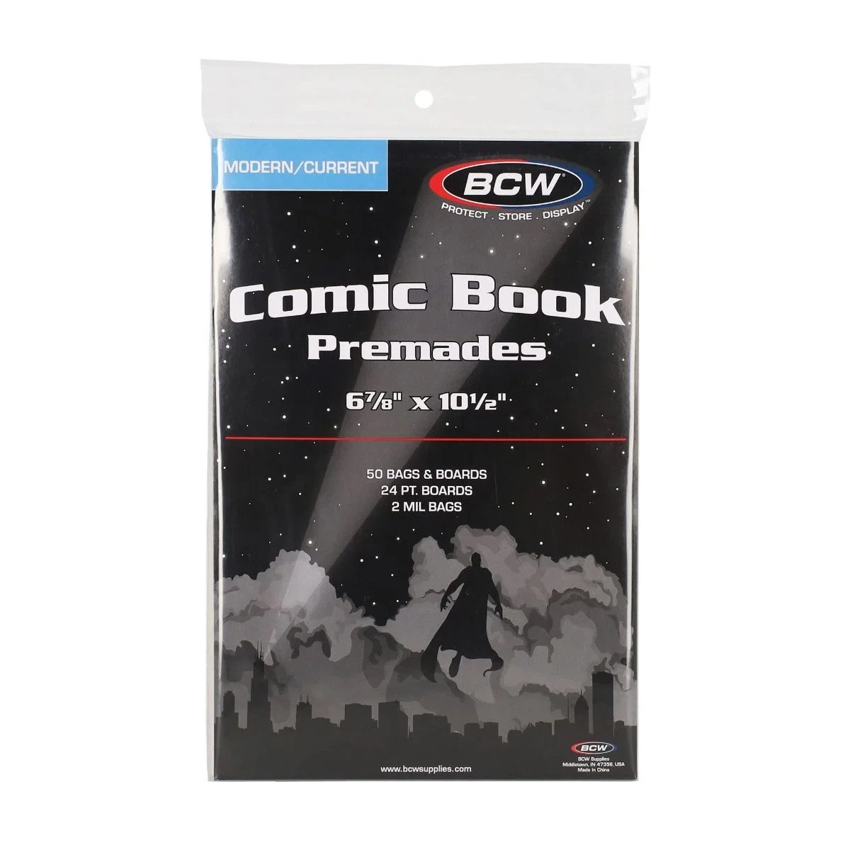 BCW 2-Mil Current Modern Poly Bags & Comic Boards Acid Free Safe Storage