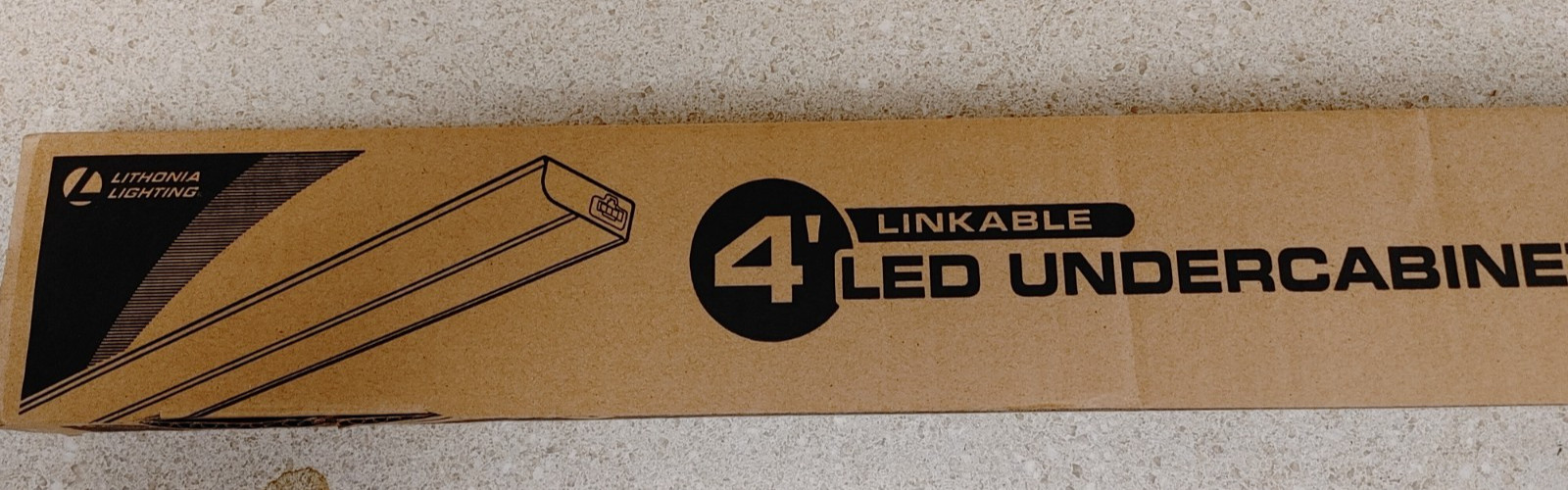 48" Lithonia LED Under Cabinet White with Rocker Switch Linkable 30K