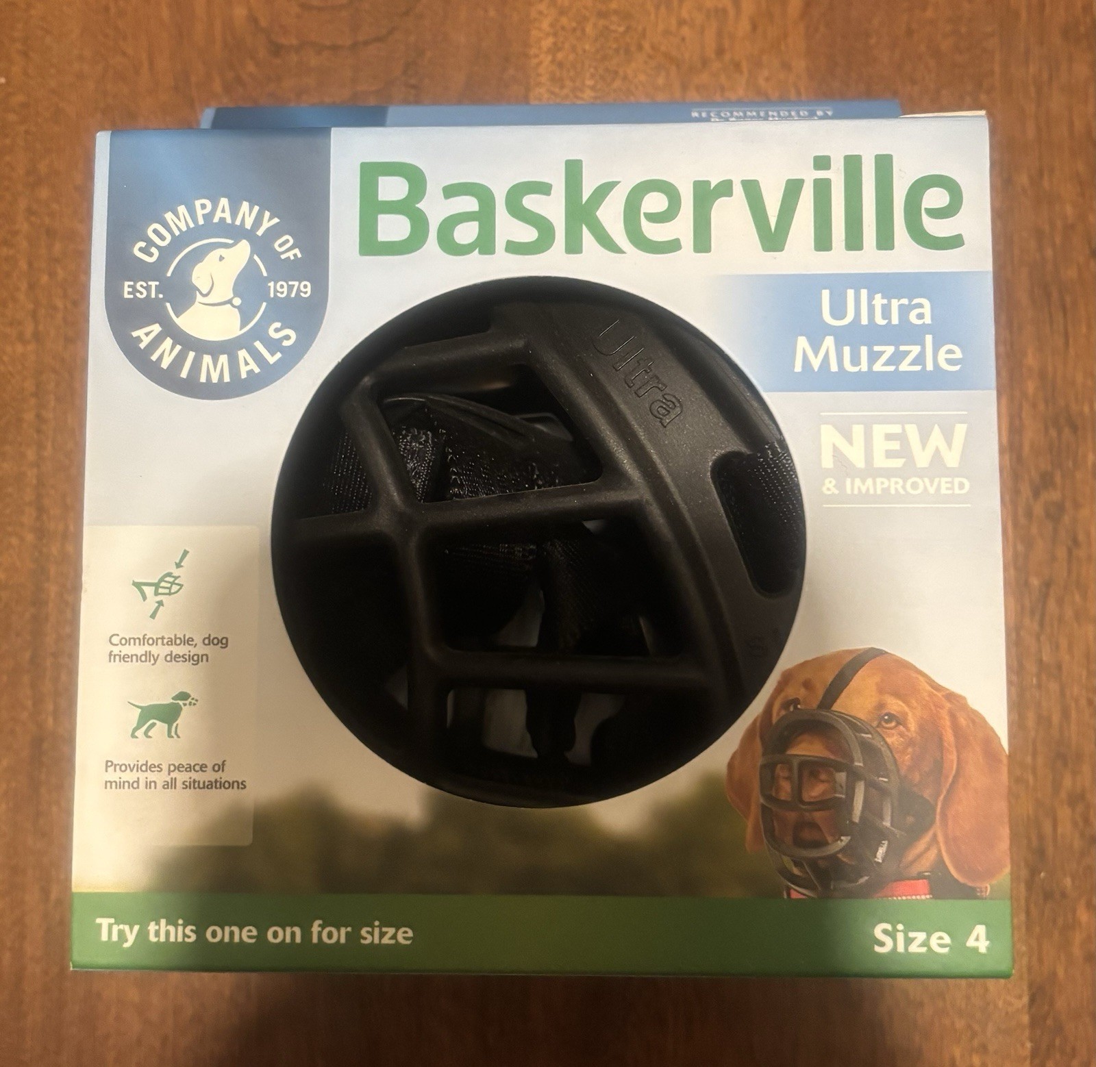 Baskerville Dog Muzzle Size 4, 3.5" x 12.5" - Husky, Springer Spaniel, Vizla