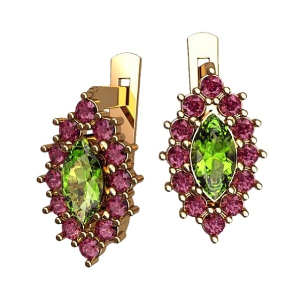2 pairs Earring Wax patterns for lost wax casting Gold Jewelry/waxes_ 40693