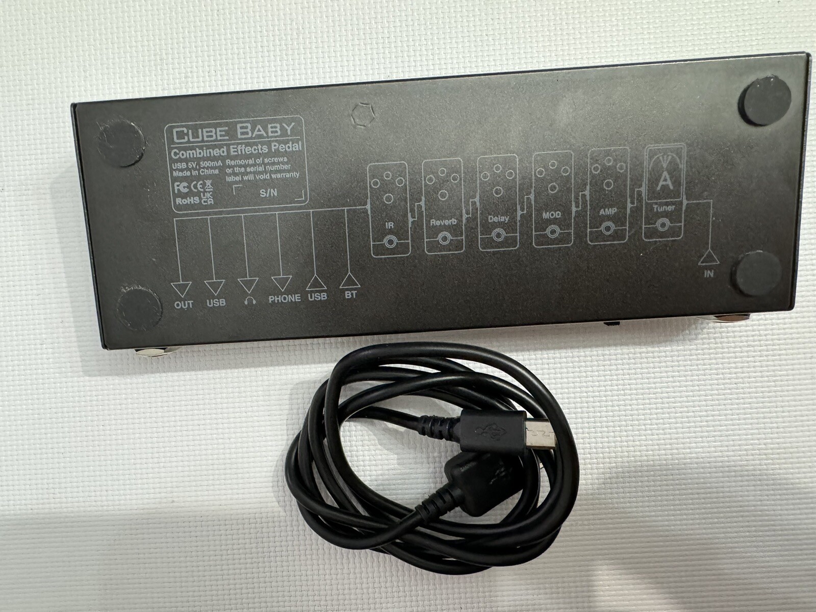 LEKATO Multi Effects Guitar Pedal, with IR Loading 9 AMP Models