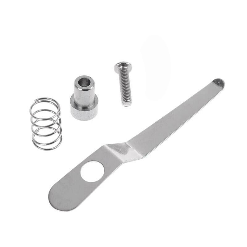 Pair Microscope Tablet Slides Clip Stage Presser Pressure Holder Stainless Steel