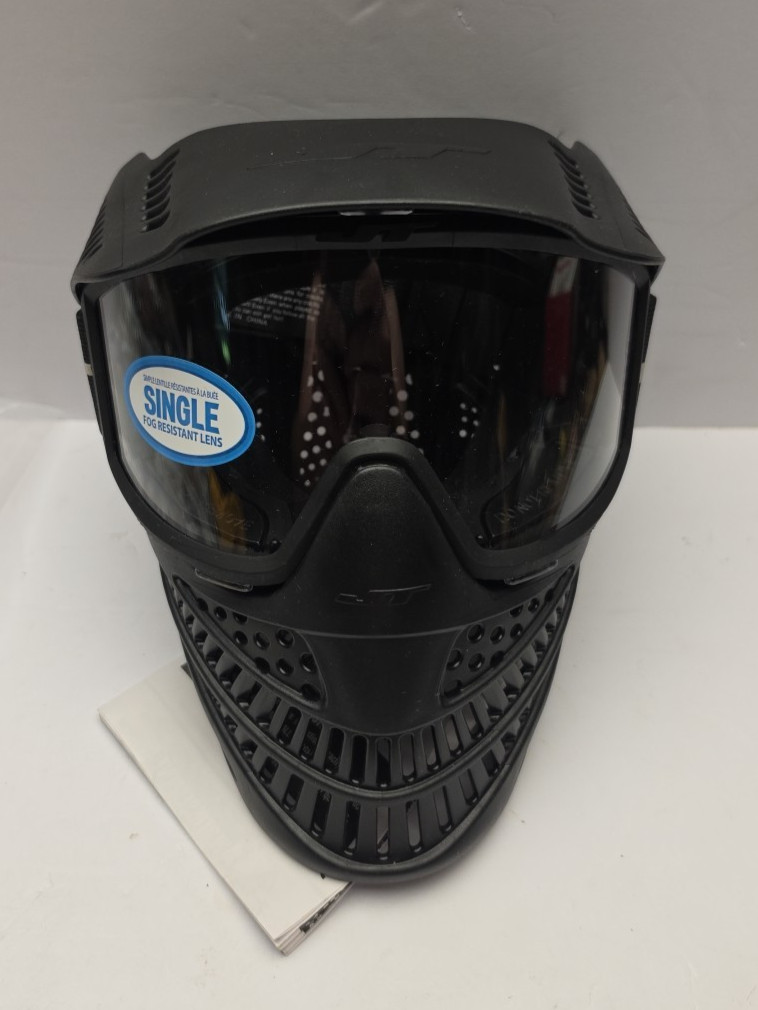 JT Raptor Paintball Goggle Mask Black with Clear Lens