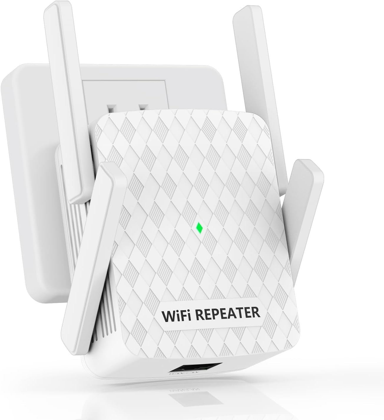 Hosmmer WiFi Extender Signal Booster 1200Mbps Dual Band Repeater Range White