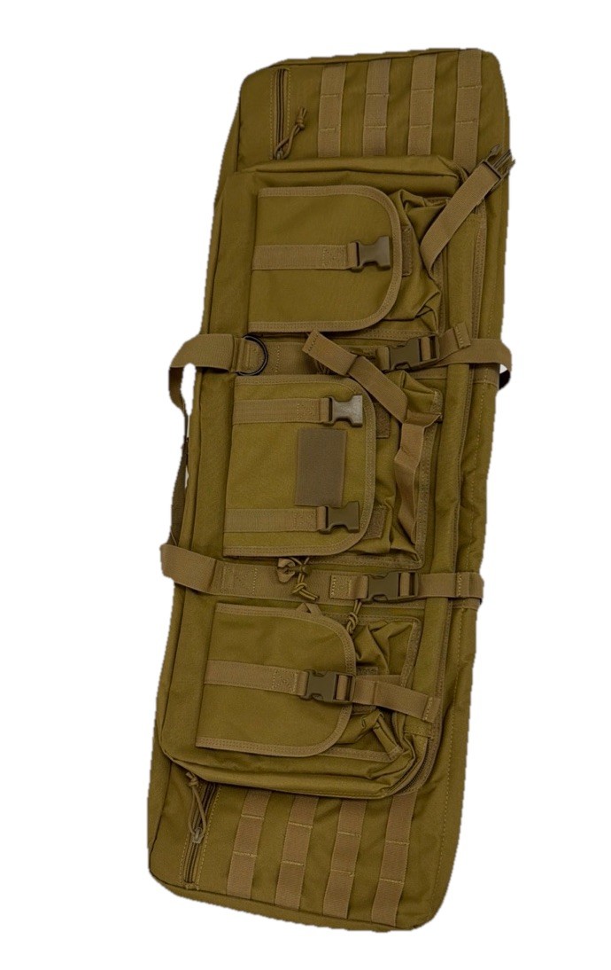 36” Tactical Double Rifle Bag Gun Range Padded Soft Carbine Backpack Carry Case