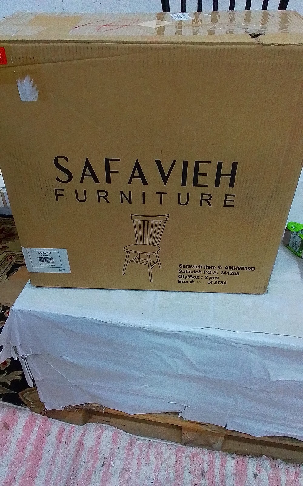 Safavieh PARKER SPINDEL SIDE CHAIR, Reduced Price 2172747919 AMH8500B