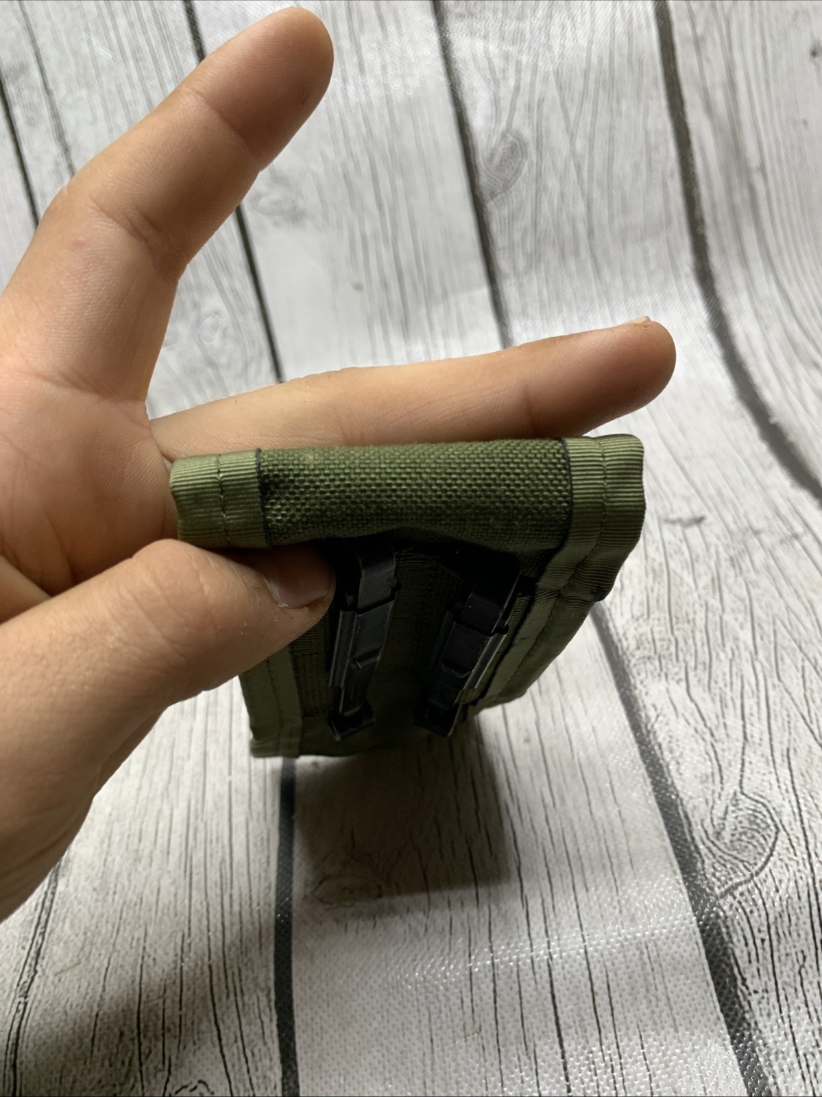 US Military Issued Green Nylon Pouch