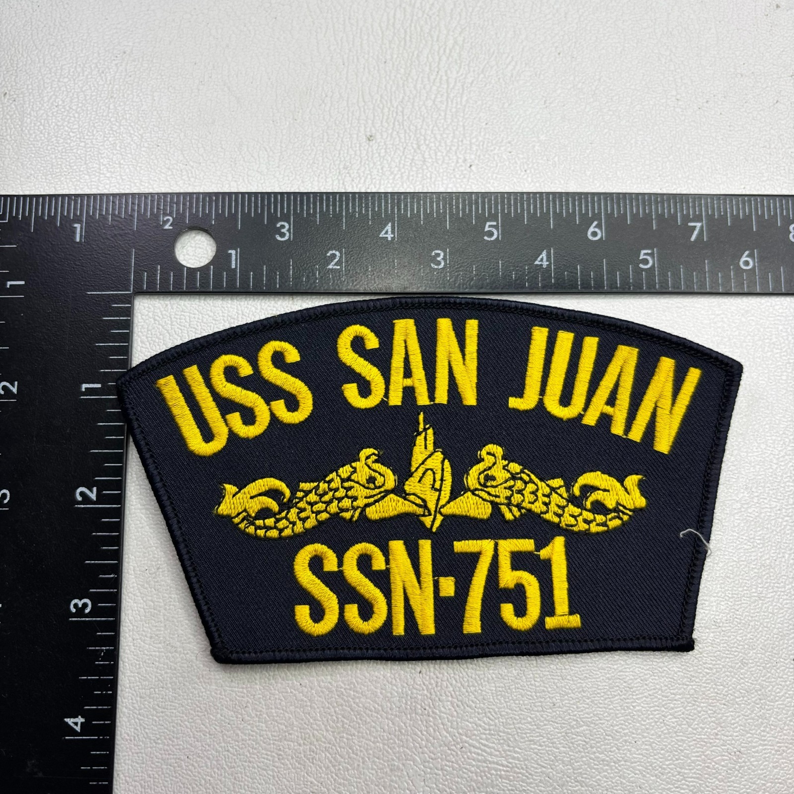 USS SAN JUAN SSN-751 US NAVY SUBMARINE Hat Cap Patch 50Z0