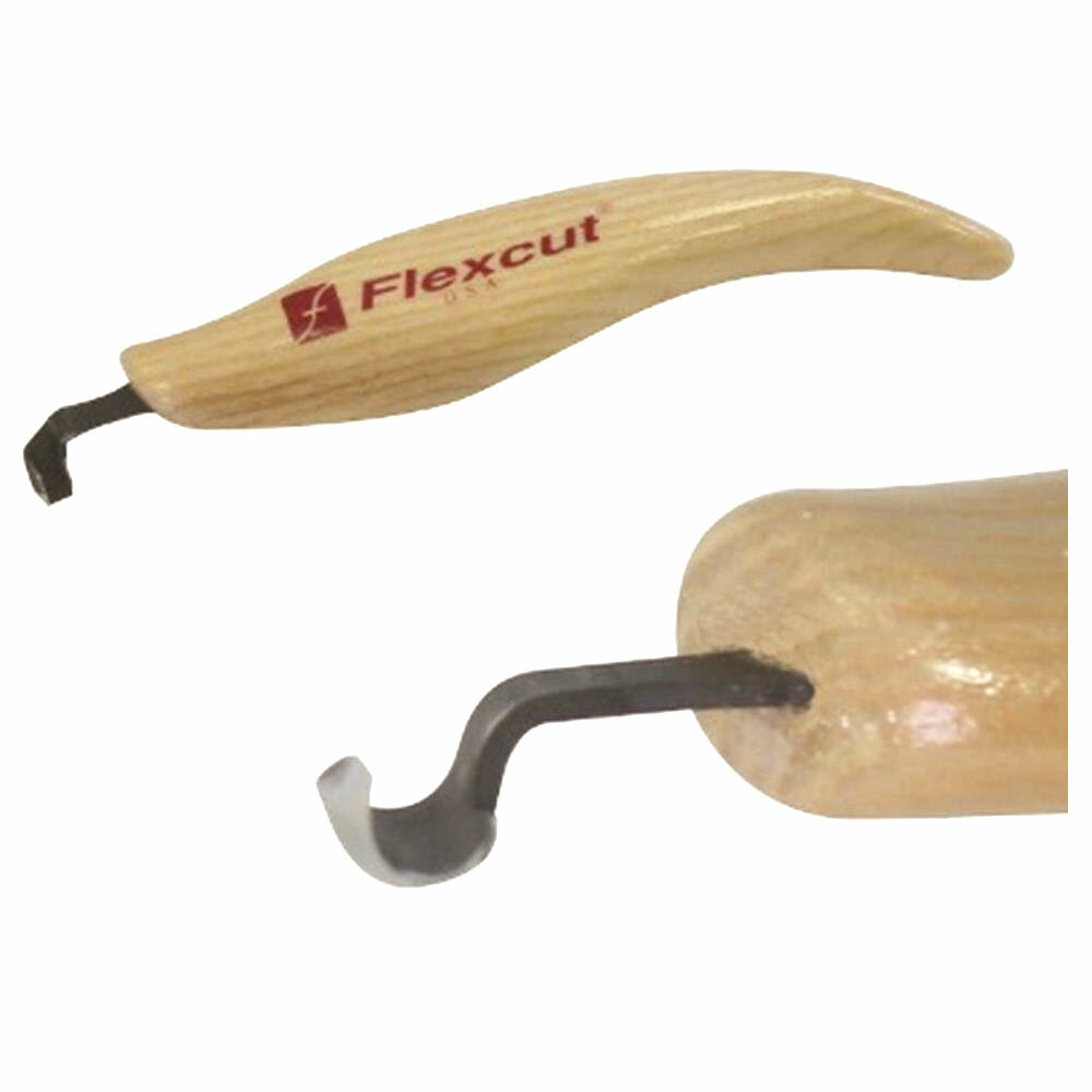 Flexcut Left-Handed Scorp, Gouge for Carving, 3/16 Inch (KNL22)