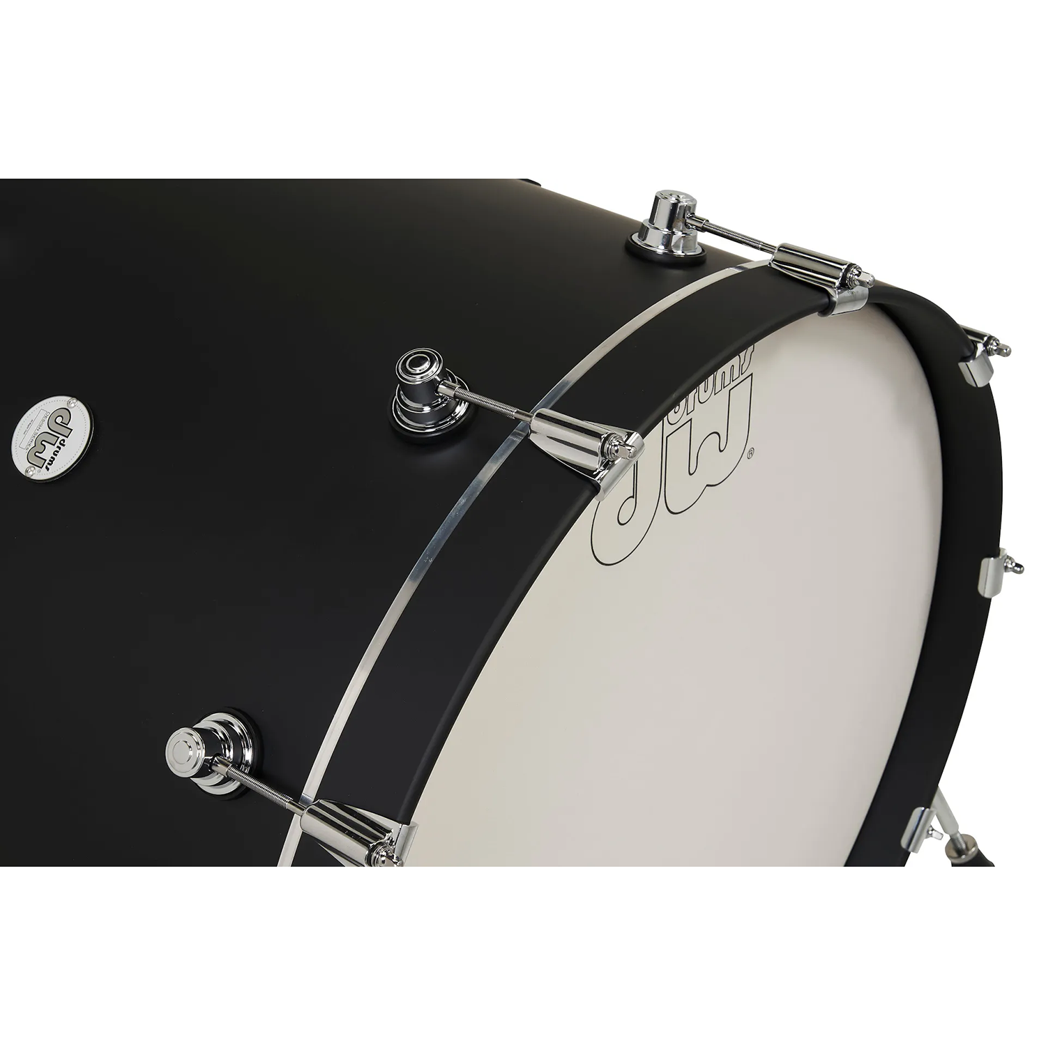 DW Drum Workshop DDLM2214BL Design Series 4-Piece Kit Shell Pack, Black Satin
