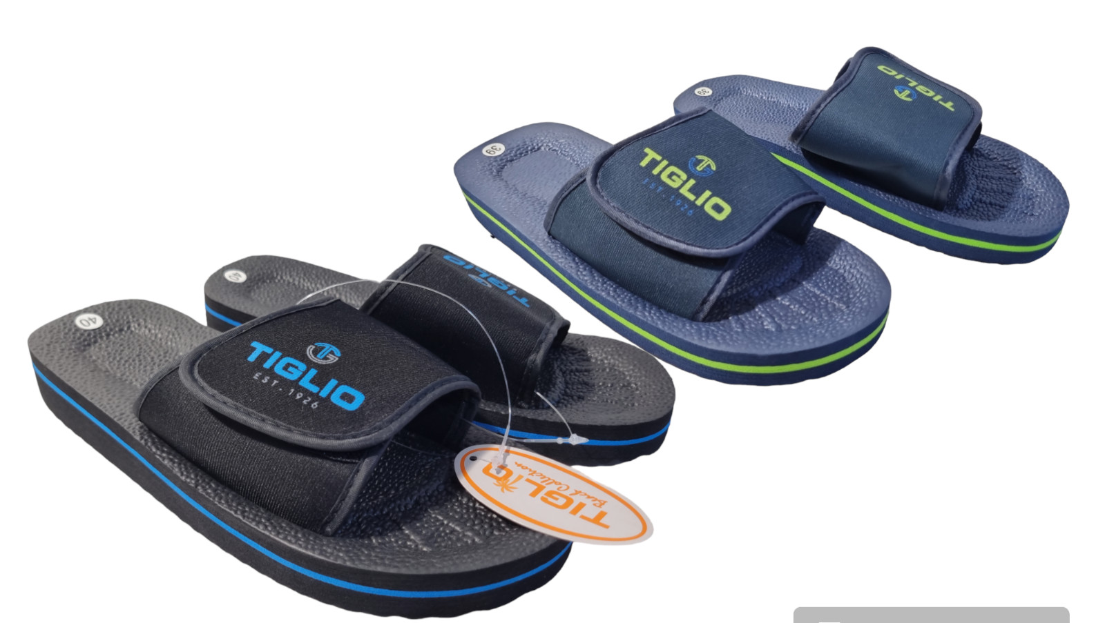 Madigan Men's Tiglio Sea Shower Pool Tear Adjustment Slipper