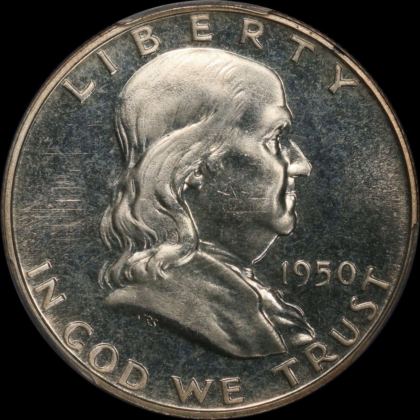 1950 Proof Franklin Half Dollar 50c PCGS PR63 - Original!