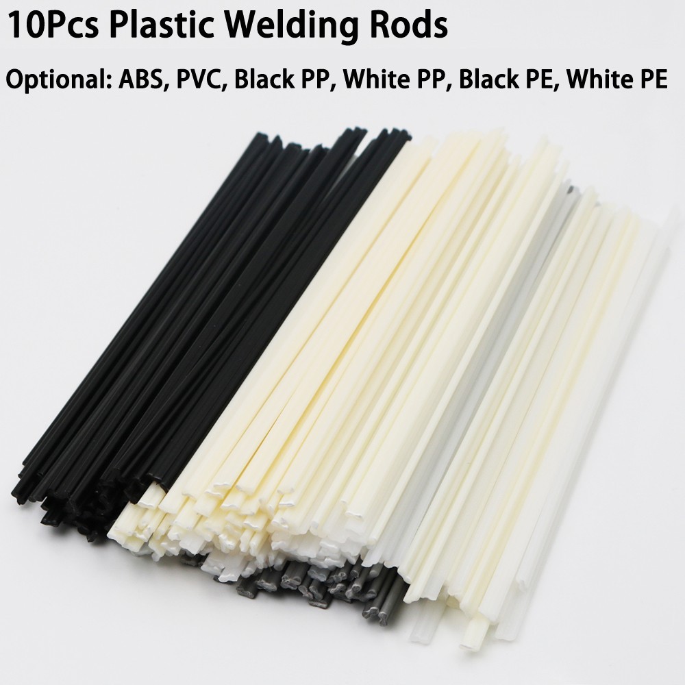 10pcs 9.84 Inch Bumper Plastic Welding Rod 25cm Long ABS/PP/PVC/PE Repair Tool