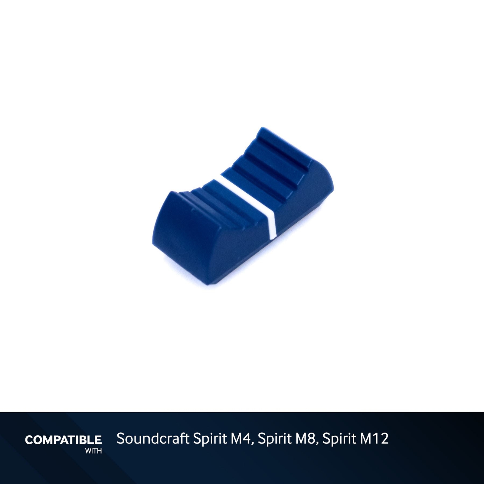 Soundcraft Blue Fader Cap with White Line for Spirit M4, Spirit M8, Spirit M12