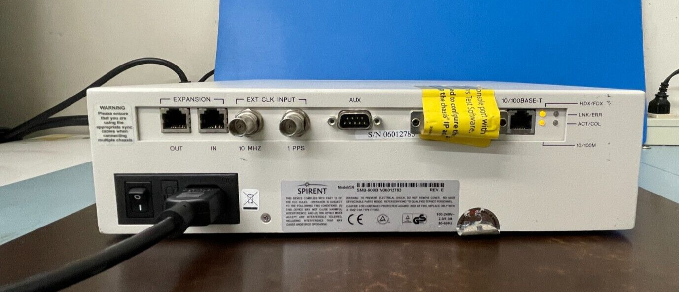 Spirent SMB-600B Performance Analysis System With LAN-3320A Module
