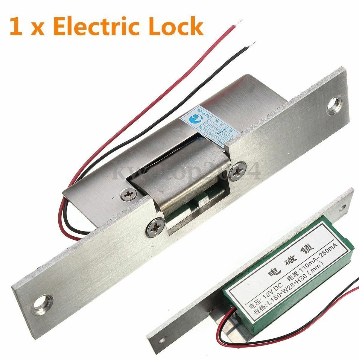 Fail Safe Security NO Narrow-type Door Electric Strike Lock Access Control DC12V