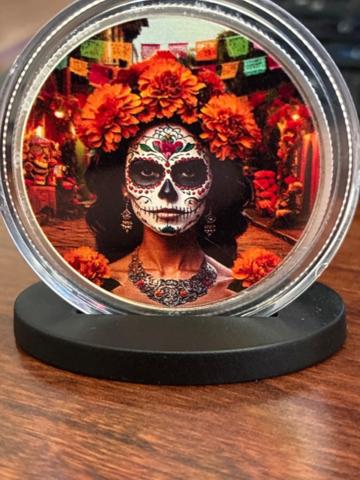 DIA DE LOS MUERTOS DAY OF THE DEAD SILVER ROUND
