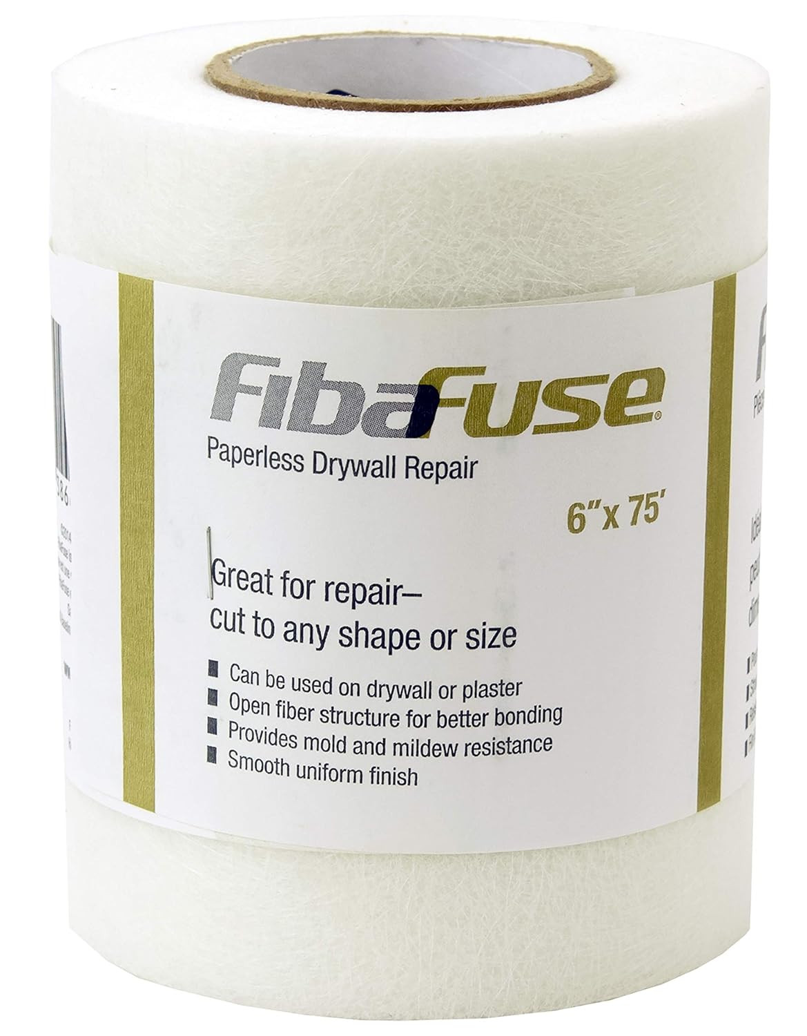 FibaFuse FDW9018-U 6" X 75' Paperless Drywall Repair, White