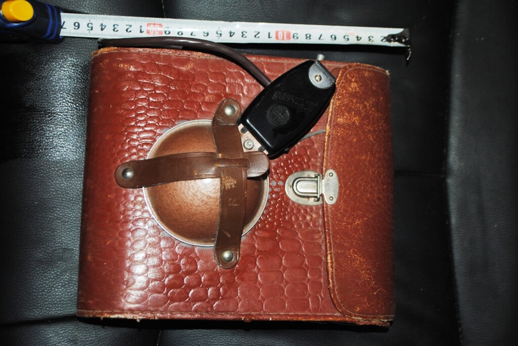 Vintage Soviet flashlight KHARKOV in a case