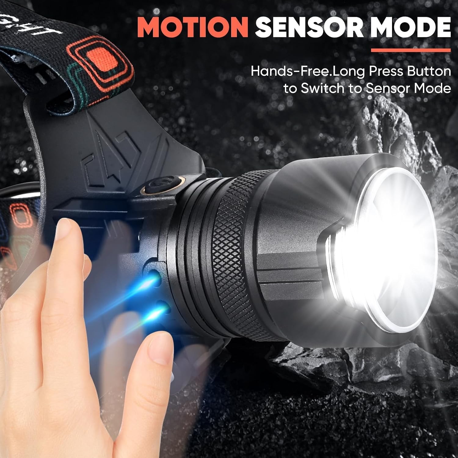 120,000LM Head Lamp Super Bright LED Rechargeable
