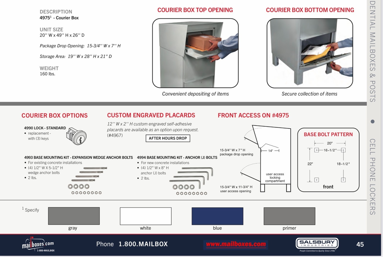 Parcel Box Package Letter Mailbox Secure Courier Lock Box 4 Amazon UPS FedEx