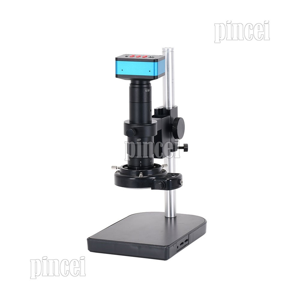 HAYEAR 4K UHD 12MP Microscope Camera Kit USB Output 180X Lens 144-LED Light
