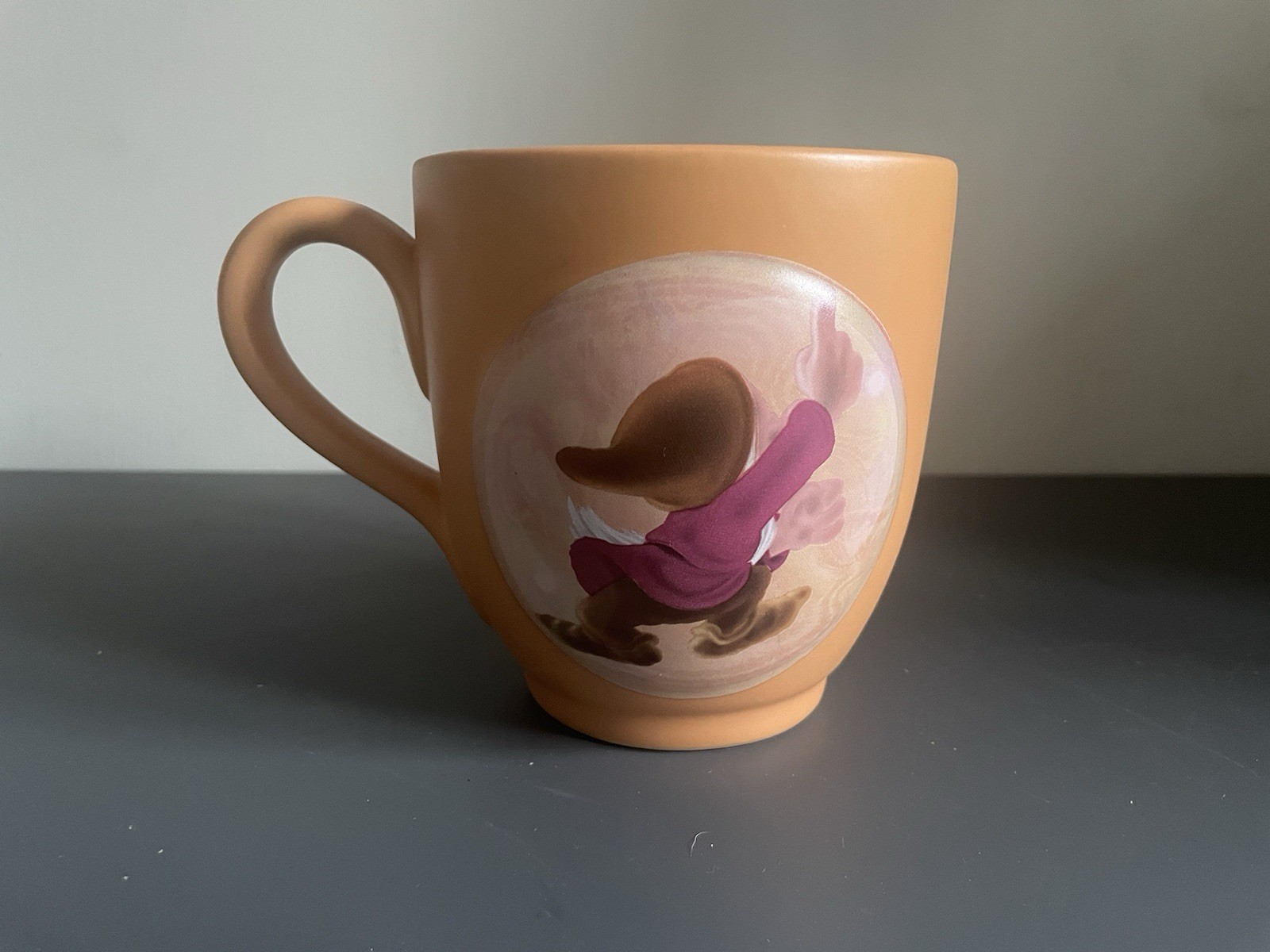 Disney Grumpy Large Orange Bubble Coffee Mug Snow White Disney Store 3D