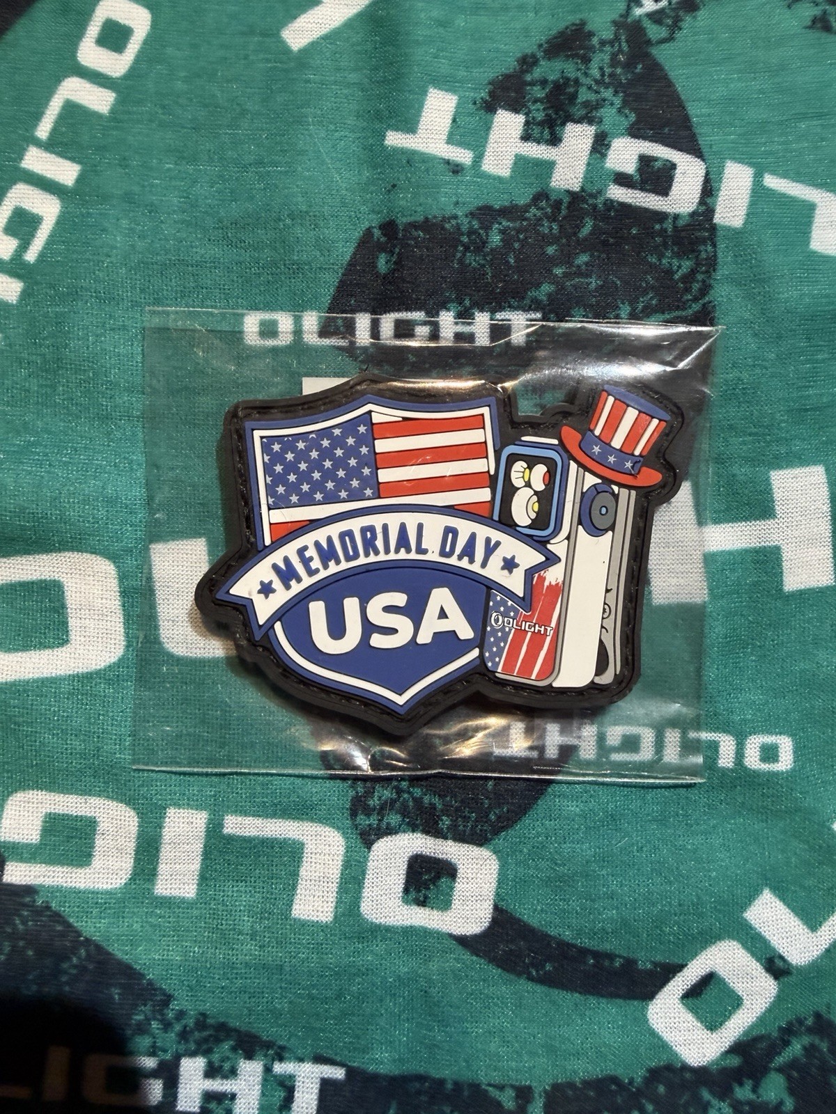 Olight Memorial Day Oclip Pro Hook And Loop Patch Swag