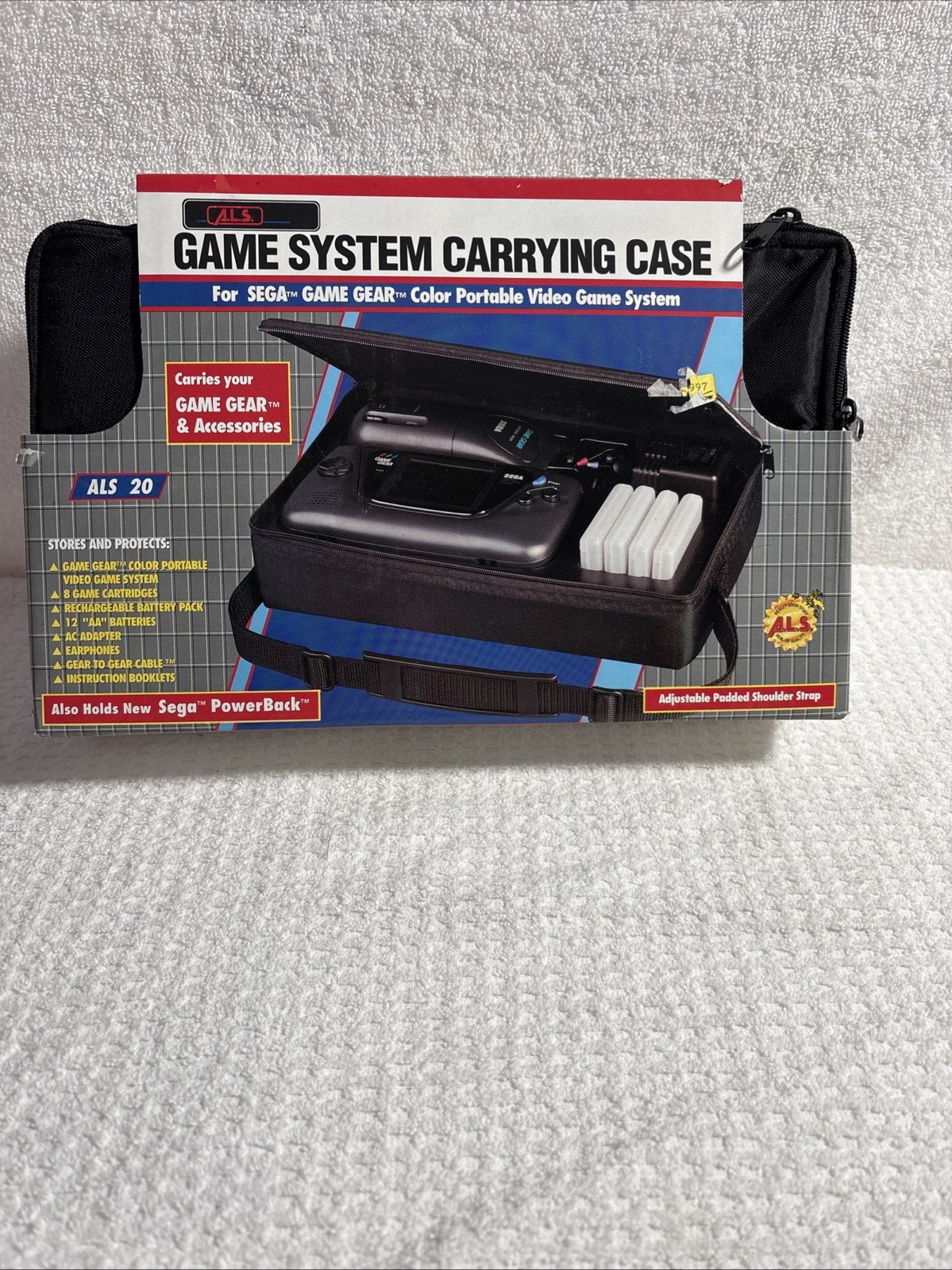 Sega Game Gear Travel Pouch Carrying Case Game Bag A.L.S Rare NOS Don’t Miss Out