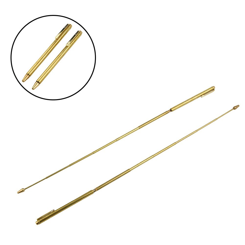 Adjustable 1Pair Divining Detector Rods for Energy and Water Exploration