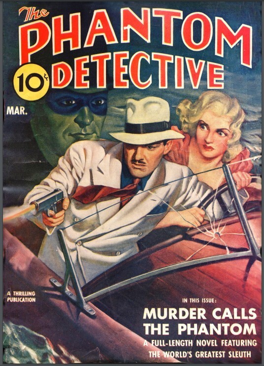 PHANTOM DETECTIVE MAGAZINE 16 Classic Issue Collection On USB Flash Drive