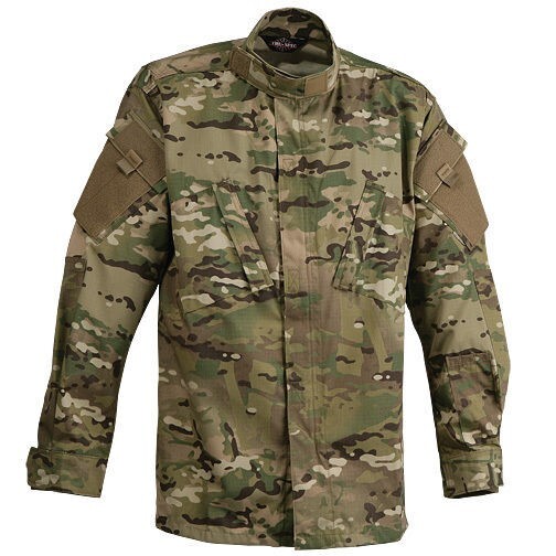 NWOT X-SMALL REG TRU-SPEC TACTICAL RESPONSE UNIFORM L/S SHIRT 1298 MULTICAM XS