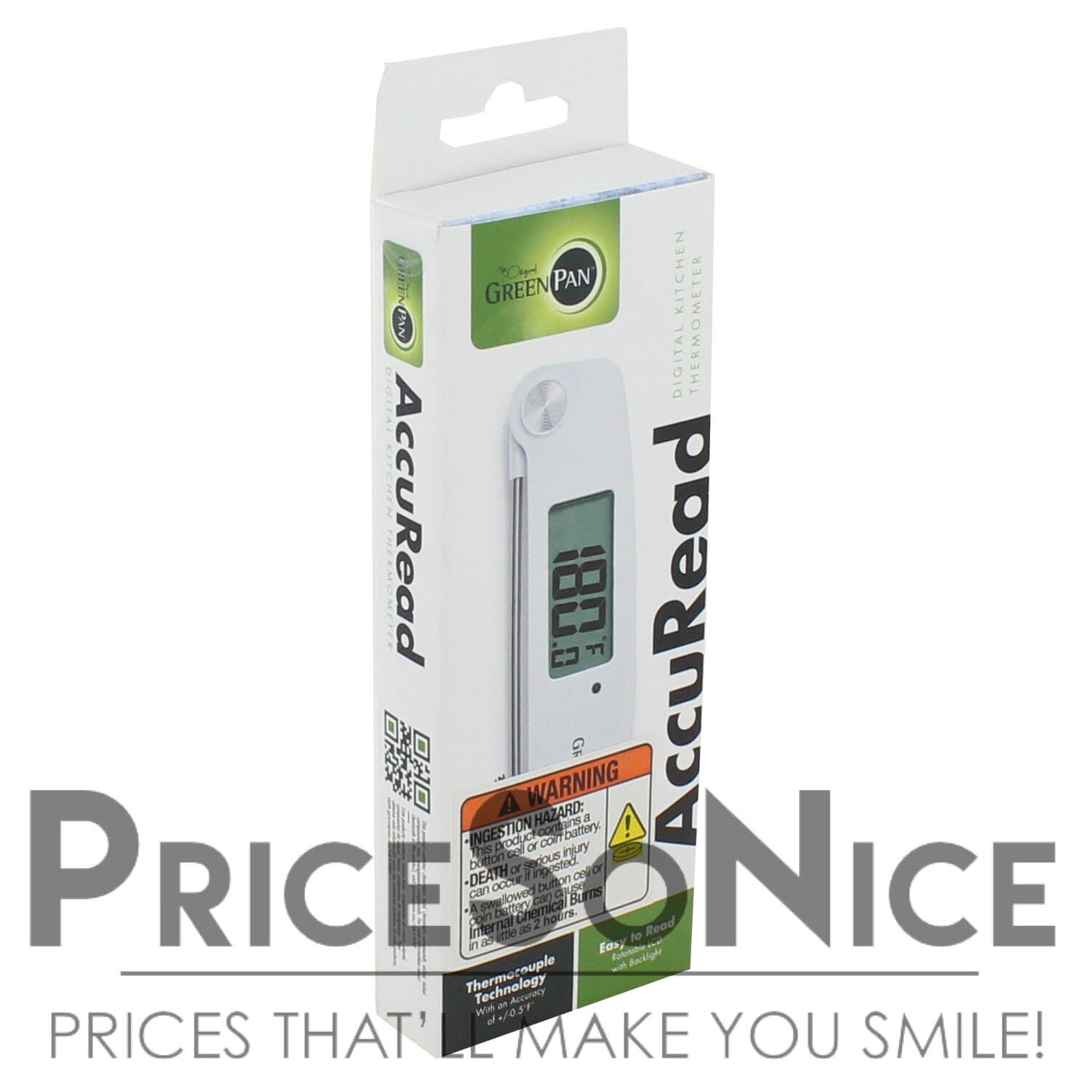 GreenPan AccuRead Digital Kitchen Thermometer MSRP $99.95