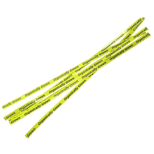 T&T Industries Organically Grown Twist Tie Yellow, 18" Length | 1000/Box