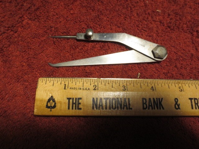 Vintage Craftsman Flat Leg Adjustable Divider Caliper w point