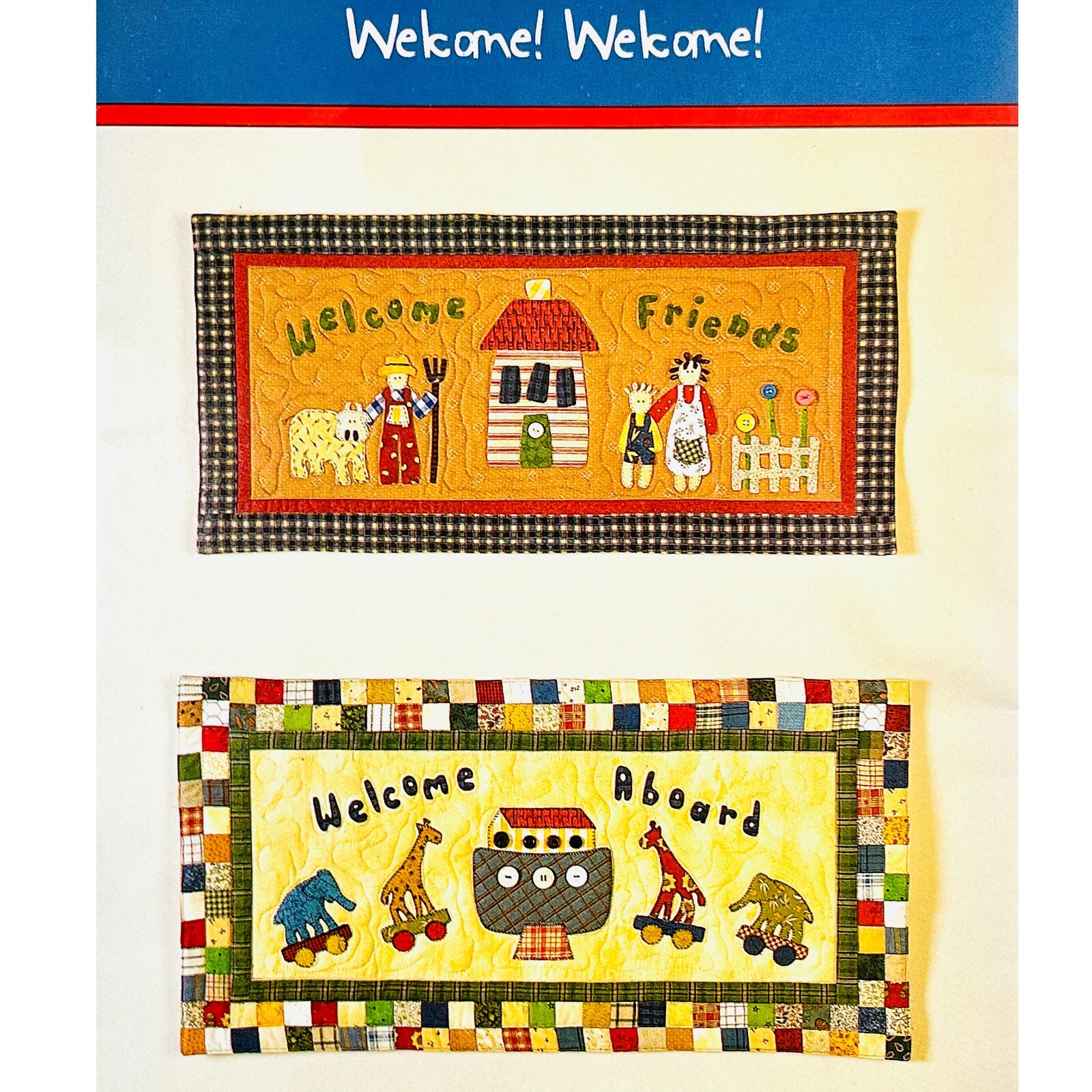 Welcome Welcome Quilt PATTERN from Black Mountain Quilts, 2 Projects