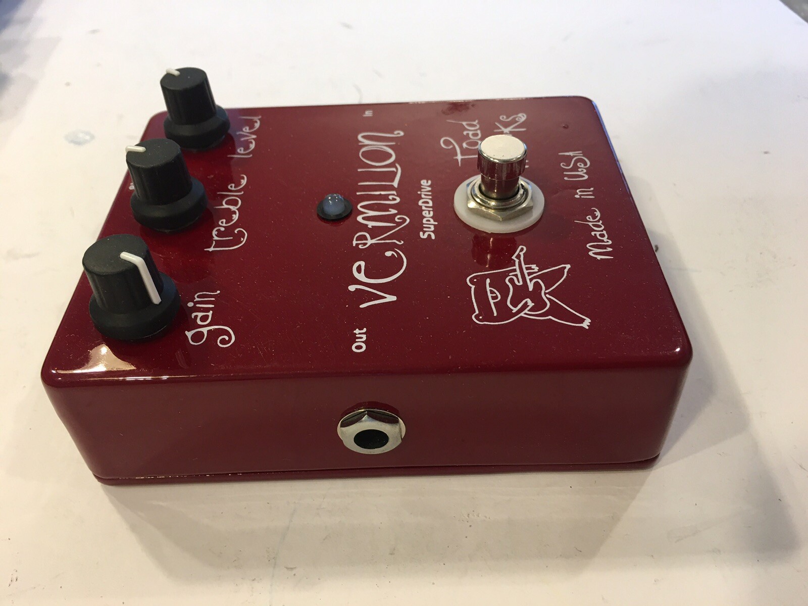 Toadworks Vermilion Superdrive Overdrive Distortion Rare Guitar Effect Pedal