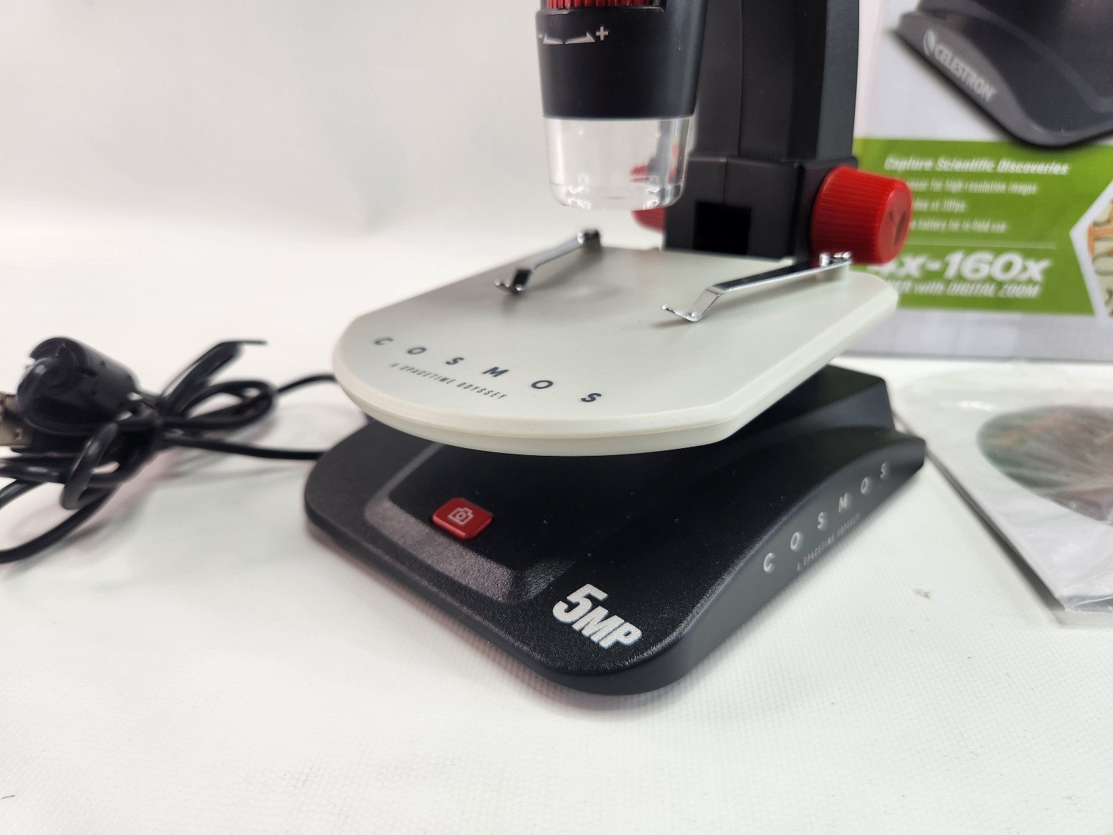 As is - Broken Celestron Cosmos 5 MP InfiniView LCD Digital Microscope 44362